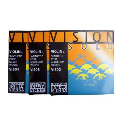 バイオリン弦 Thomastik Vision ヴィジョン Solo Vis02 03 04 4 4セット ヴィジョン ソロ A D G弦セット
