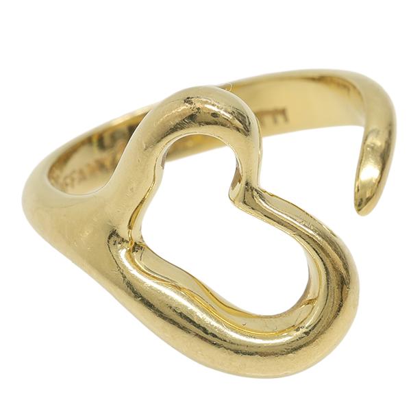 Tiffany オープンハートリング 18K 750YG