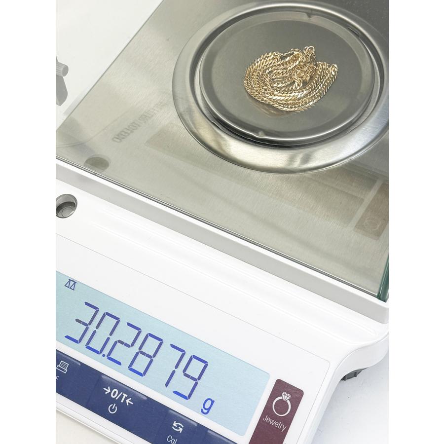 送料無料】18金 喜平 ネックレス 6面 ダブル 30g 50.5cm ◇ K18 実重量 