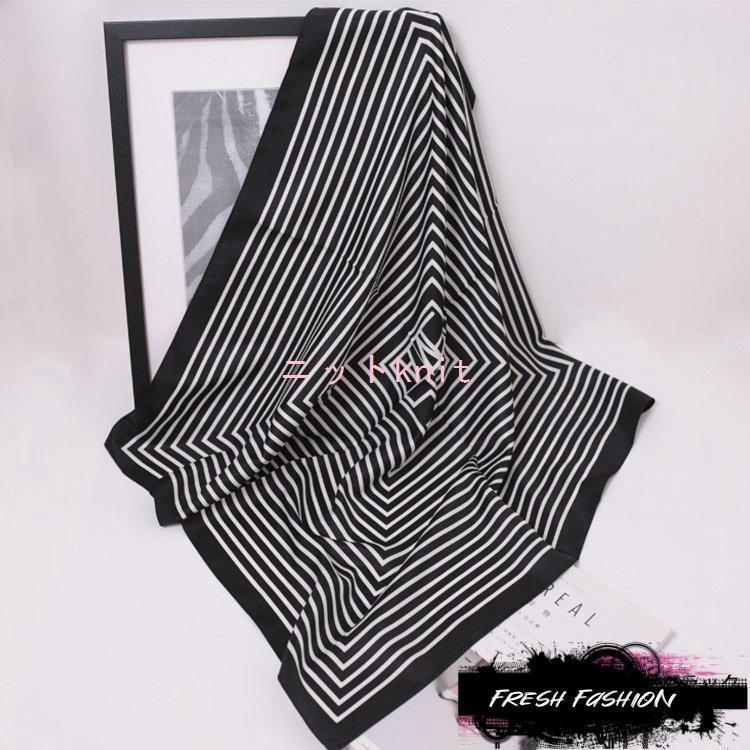 スカーフ シルク調 レディース 大判 シルク シフォン 巻き方 コーデ  