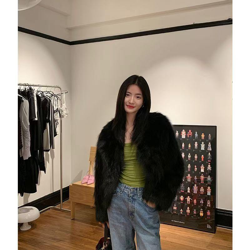 ファーコート レディース 秋冬 ショート丈 フェイクファー ジャケット 