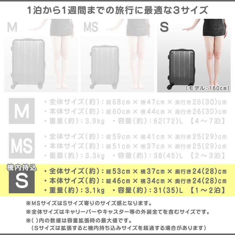 スマートバード（SmartBird） スーツケース Sサイズ 機内持ち込み 拡張