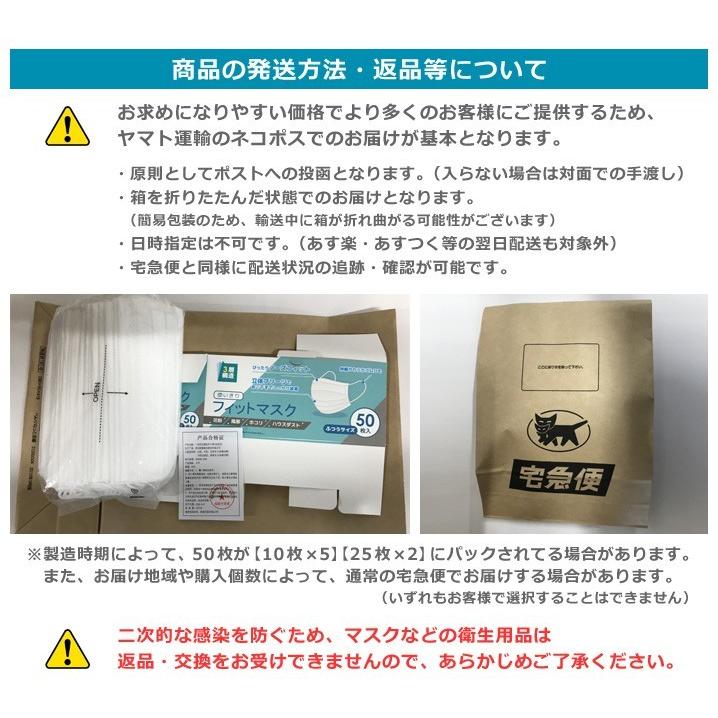 マスク 不織布マスク 50枚 送料無料 ふつうサイズ 使い捨て 3層構造 白