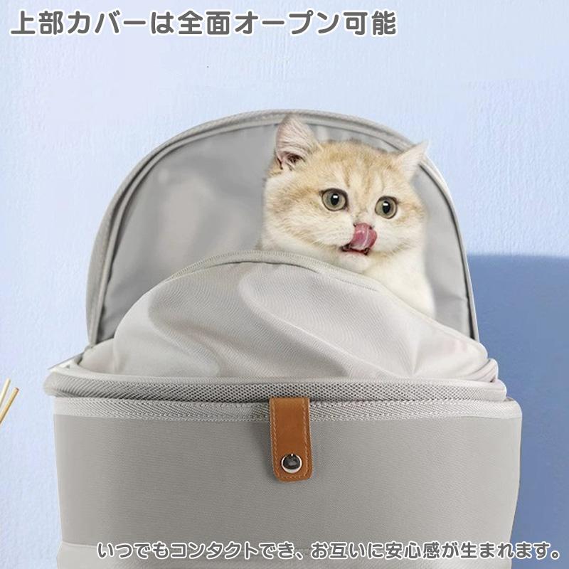 ペットリュック ペットキャリーバッグ 軽量 折りたたみ 前面メッシュ