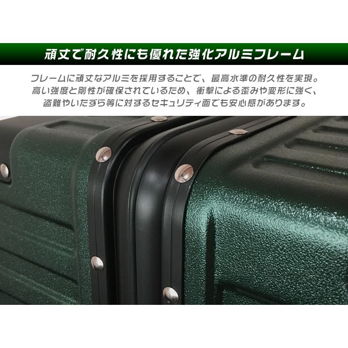 U-CUBE スーツケース Mサイズ 軽量 アルミフレーム キャリーケース