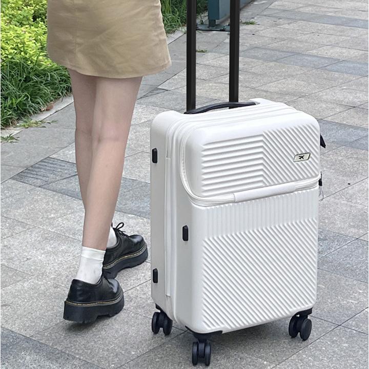 アウトレット スーツケース トップオープン Sサイズ USBポート キャリーケース トランク 超軽量 上開き 30L以上 ダブルキャスター 1泊 小型 Z-A577-S｜rabbittuhan｜06