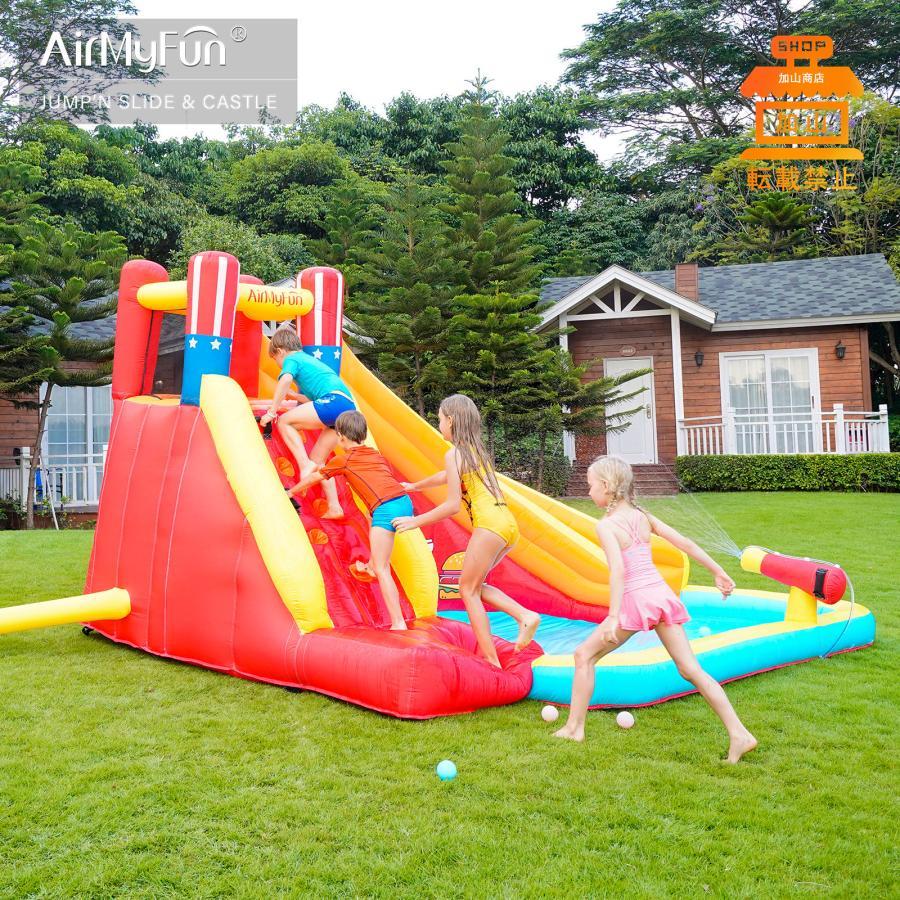 高評価続出！ HO!!PS プール 遊具 ビニールプール トランポリン 大型遊具 エア遊具 ウォータースライダー トレジャーアイランド 【QGW9343730327】(33650円)