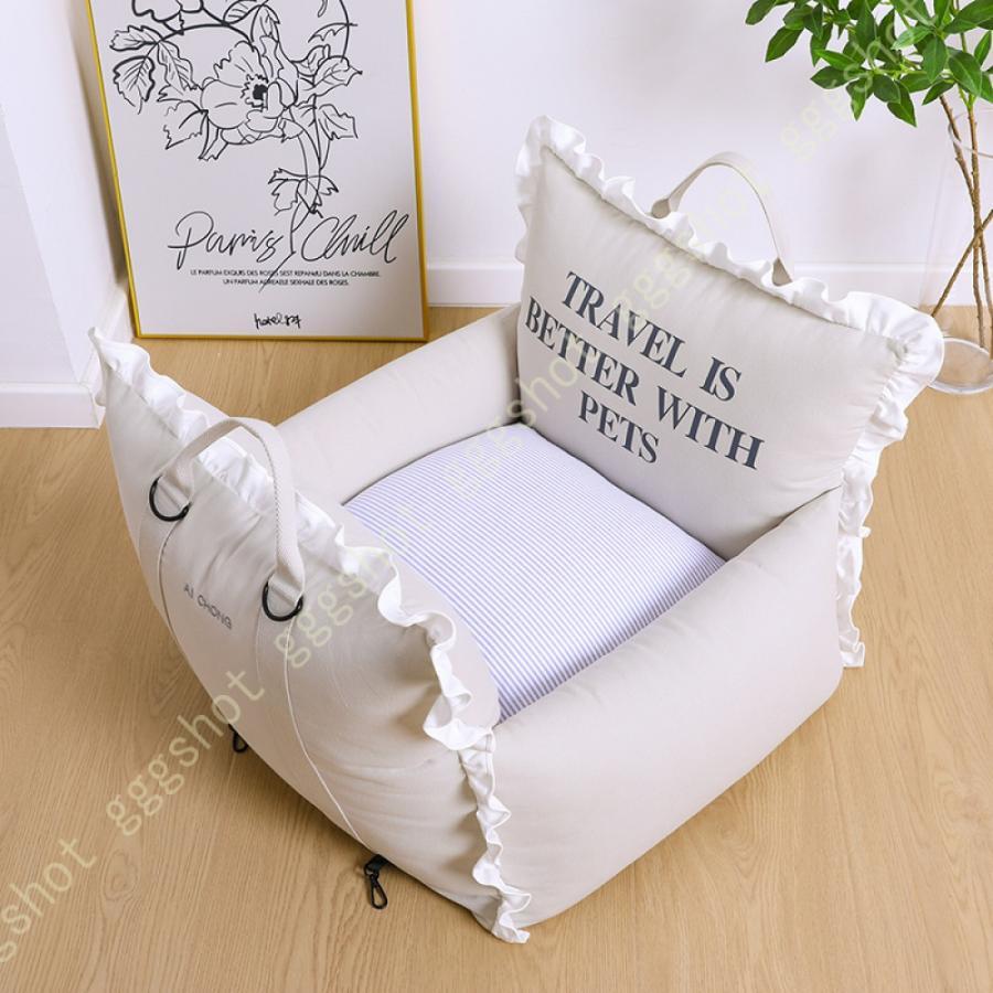 ペット用ドライブベッド 車 ペットシート ペットソファー 犬 中型犬 犬猫クッション ドライブベッド 2way 車用 夏用 ペットベッド ペットソファ ドライブ用品 