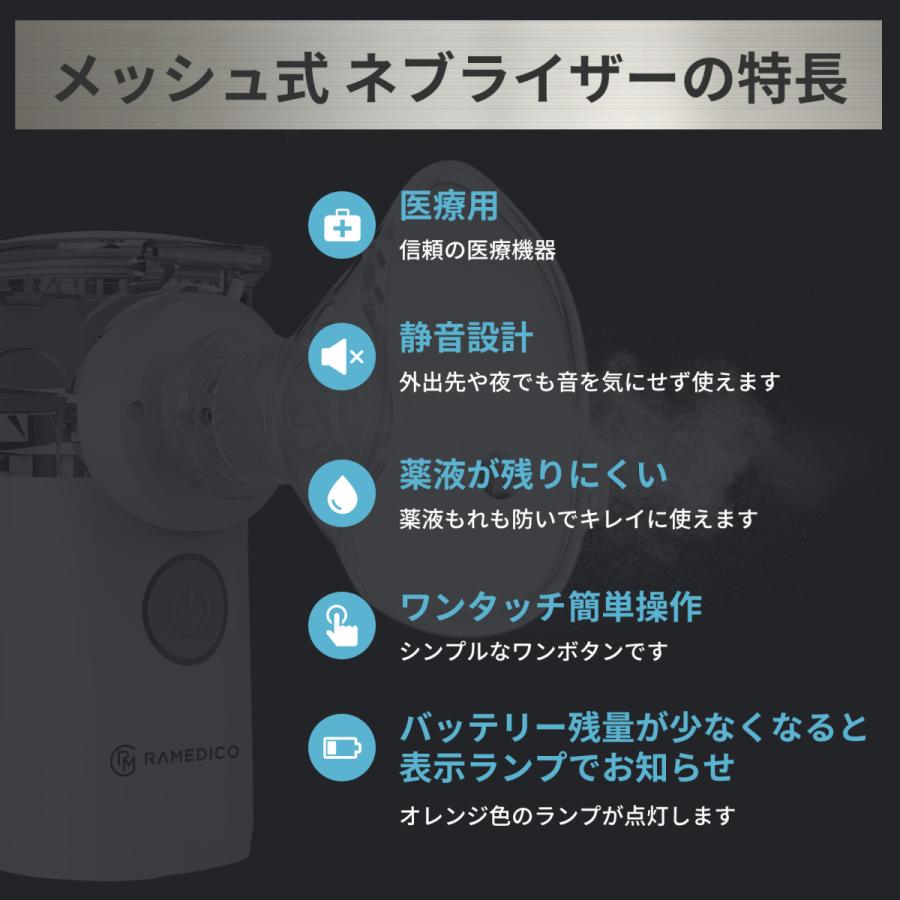 RAMEDICO メーカー直営店 ネブライザー メッシュ式 医療機器