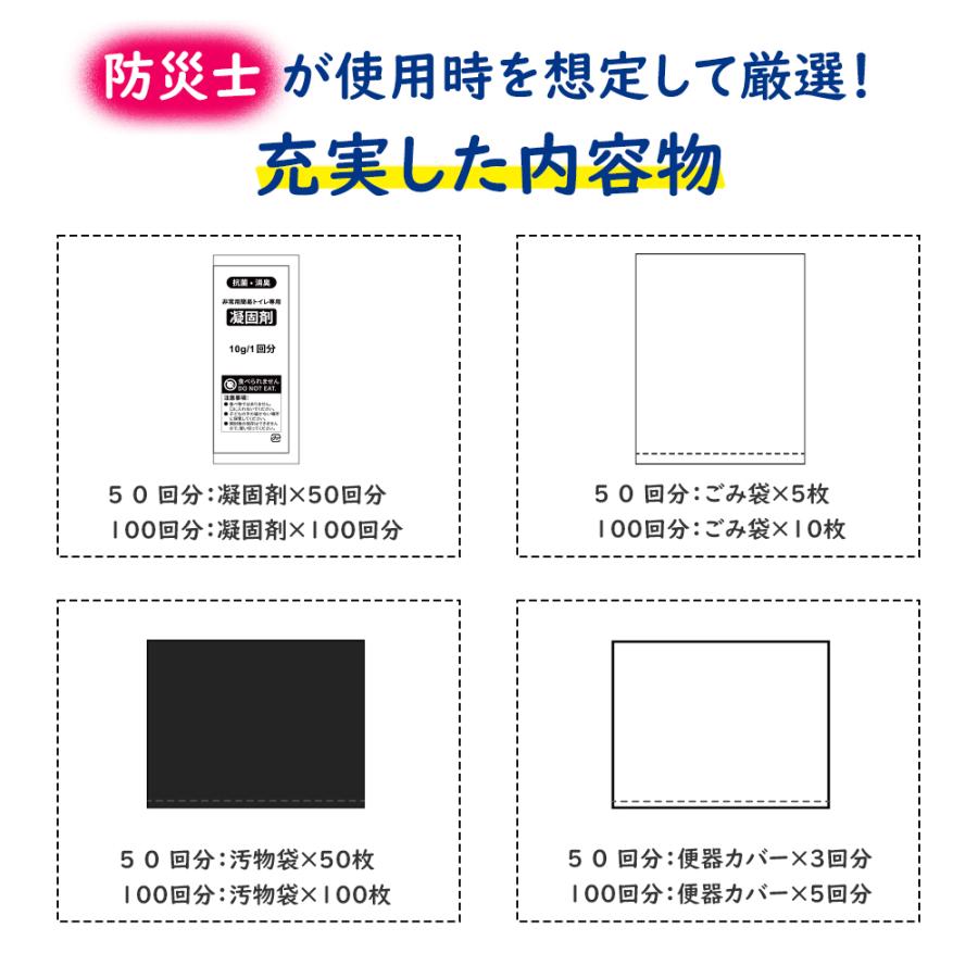 即納】簡易トイレ 非常用トイレセット【100回用】抗菌 消臭 試験 即納】簡易トイレ 非常用トイレセット【100回用】抗菌 消臭 試験
