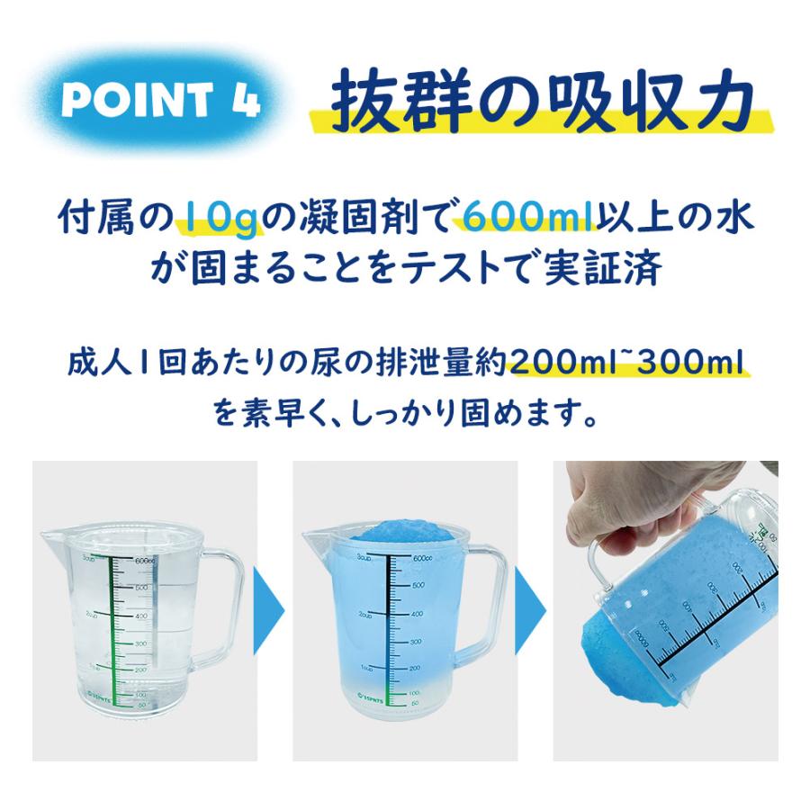 凝固剤 カケンセンター試験合格品 簡易トイレ用 50個 緊急用