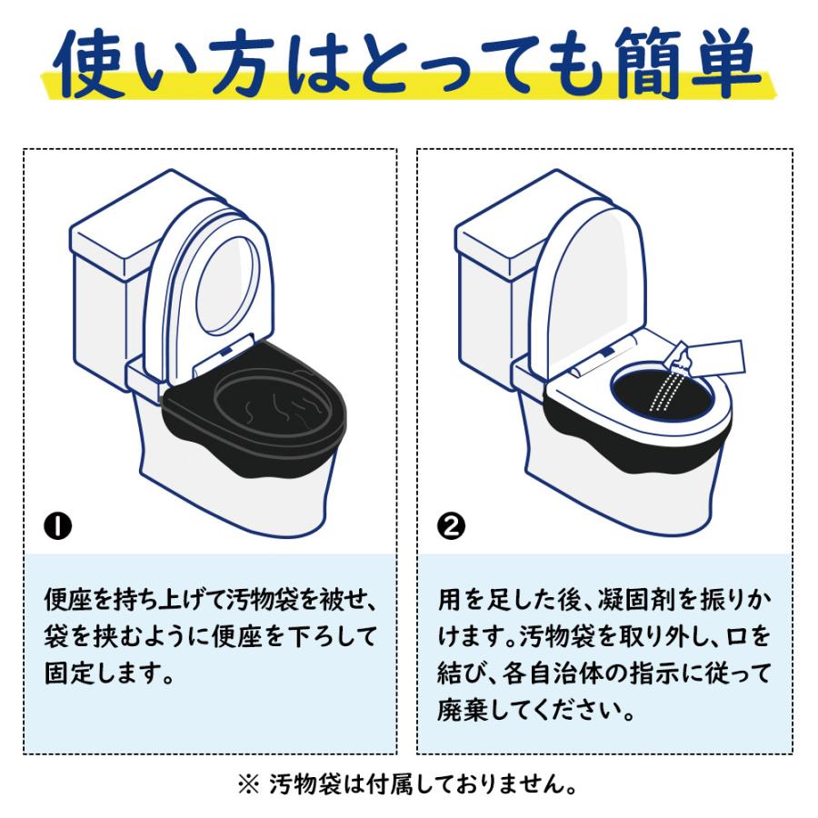凝固剤 カケンセンター試験合格品 簡易トイレ用 50個 緊急用