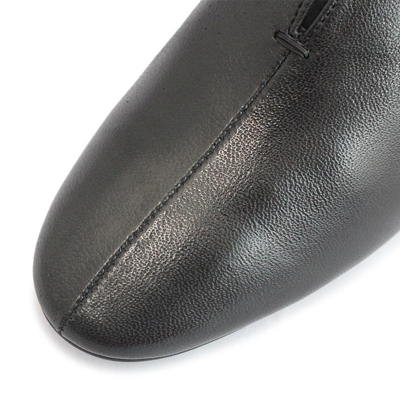 RABOKIGOSHI works ラボキゴシ ゴムベルトパンプス 25.5 黒 rabokigoshi works（ラボキゴシワークス） works 12840 B ブラック