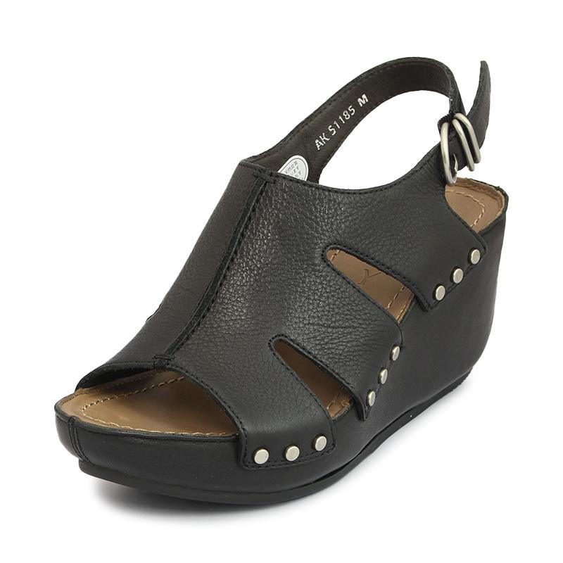 SAYA（サヤ） ラボキゴシ 51185 B ブラック ウェッジサンダル 厚底 8cm