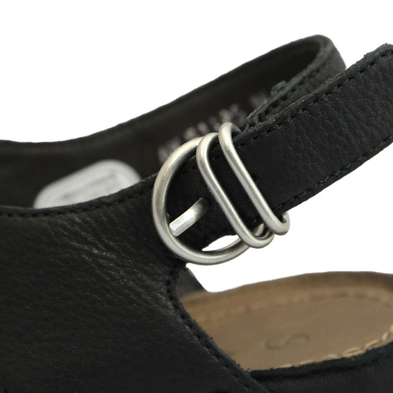 SAYA（サヤ） ラボキゴシ 51185 B ブラック ウェッジサンダル 厚底 8cm