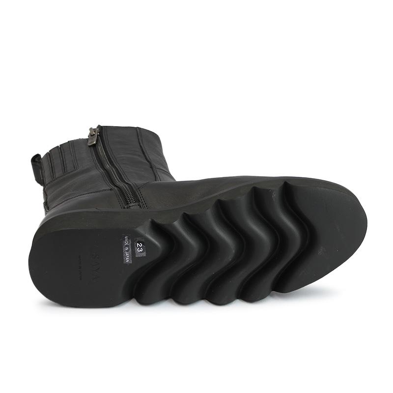 SAYA（サヤ） ラボキゴシ 51224 B ブラック ハーフブーツ シークレット