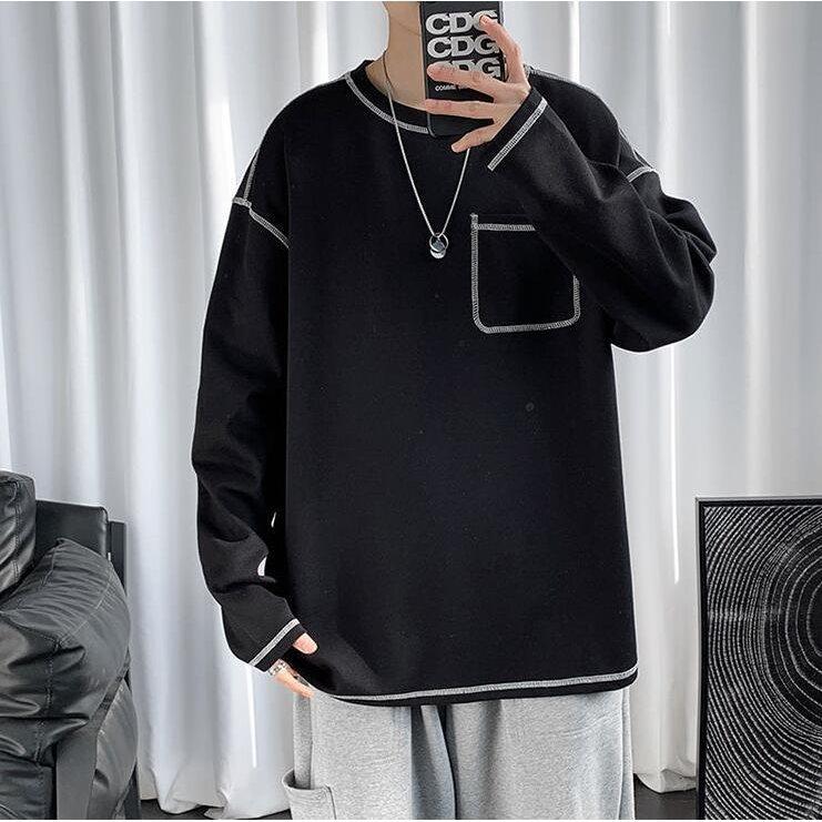 大人気定番商品 スウェットシャツ メンズ トレーナー 無地 かっこいい おしゃれ カジュアル ゆったり メンズファッション スエット スウェット アウター トップス トレーナー カラー ブラック Www Fattoriabacio Com