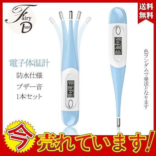 期間限定セール中 電子体温計 水銀なし デジタル体温計 発熱測定 電池ついてない 体温計ガン 体温測定 脇の下口腔 色ランダム 子供 大人 家庭用温度計 送料無料 良好品