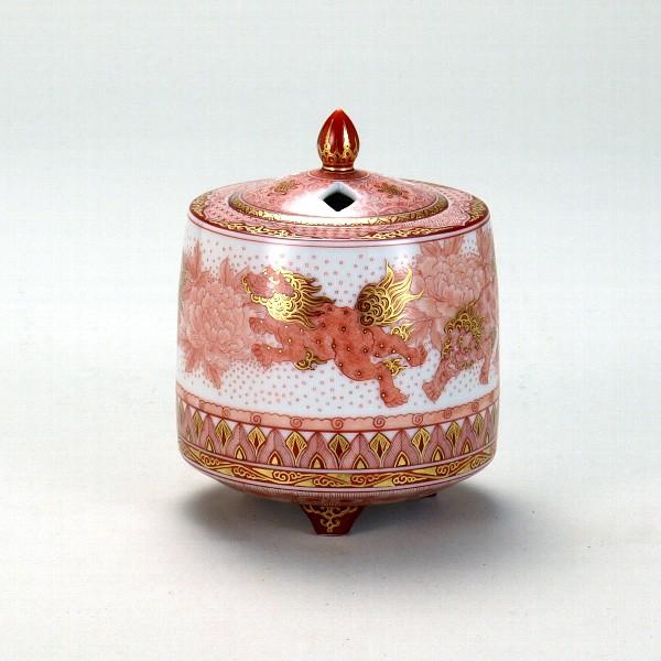 香炉 牡丹獅子文 夫婦 米寿 プレゼント プレゼント 金婚式 陶器 陶器 還暦祝い 退職祝 結婚祝い 贈り物 ペア 夫婦 誕生日 プレゼント 古希 喜寿 祝い N05 03 伝承 匠