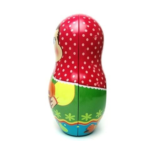 不二家（FUJIYA） ペコちゃん 秋のマトリョーシカ人形缶 B