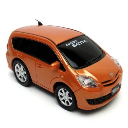 トヨタ PASSO SETTE プルバックカー アカリマイカメタリック ミニカー