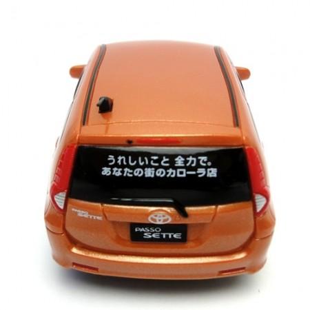 トヨタ PASSO SETTE プルバックカー アカリマイカメタリック ミニカー
