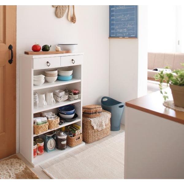 食器棚 白 スリム おしゃれ 薄型 食器棚 レンジ台 スリム キッチン収納 幅59