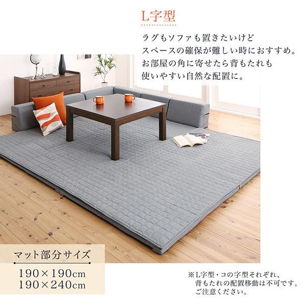 プレイマット クッションラグ コの字 マット部分 190 190cm ラグが洗える こたつにもピッタリ 防音 500047039 棚 ラック 収納家具通販専門店 通販 Yahoo ショッピング