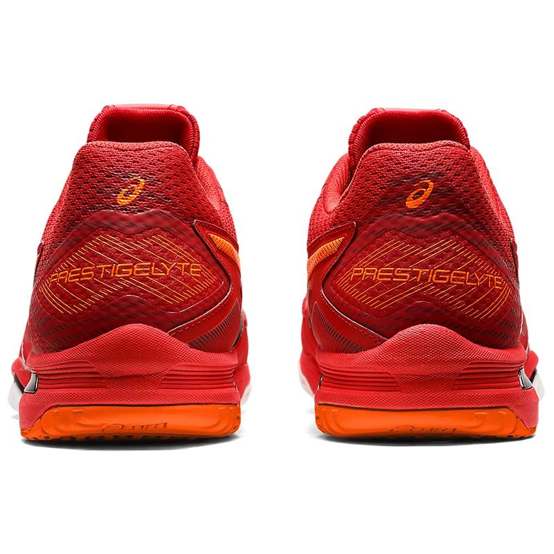 ASICS PRESTIGELYTE テニスシューズ レッド 長時間のプレーを快適にサポート 軽量性を保ちながらフィット性