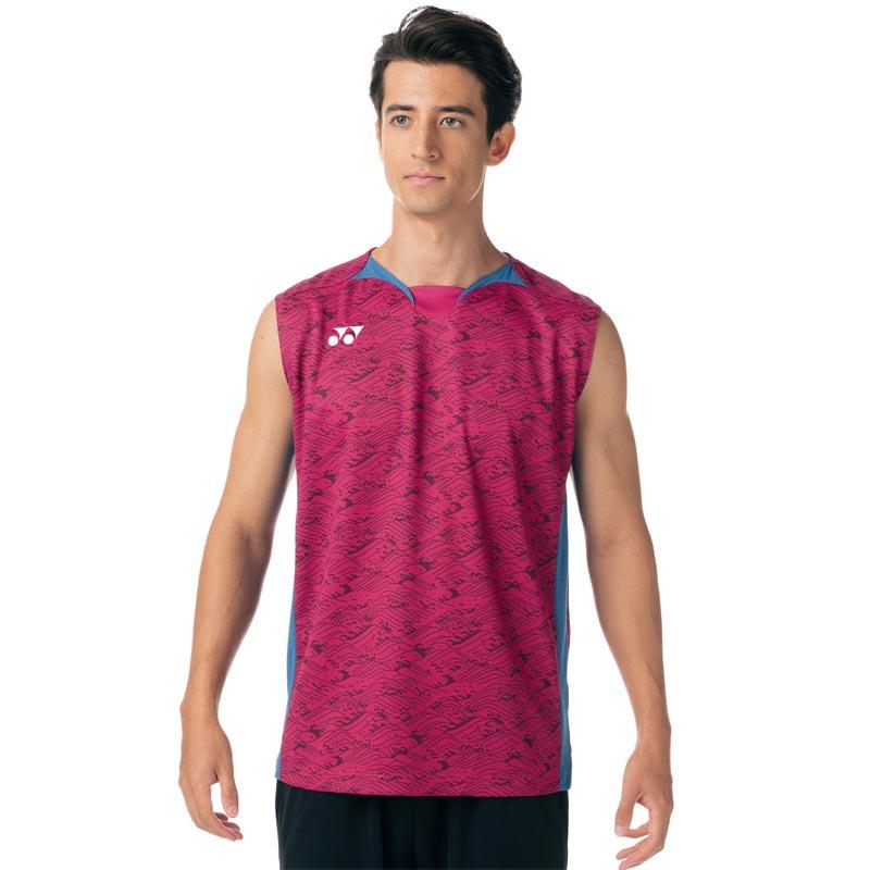 YONEX バドミントン ノースリーブシャツ Lサイズ YONEX バドミントン ウェア ヨネックス ゲームシャツ
