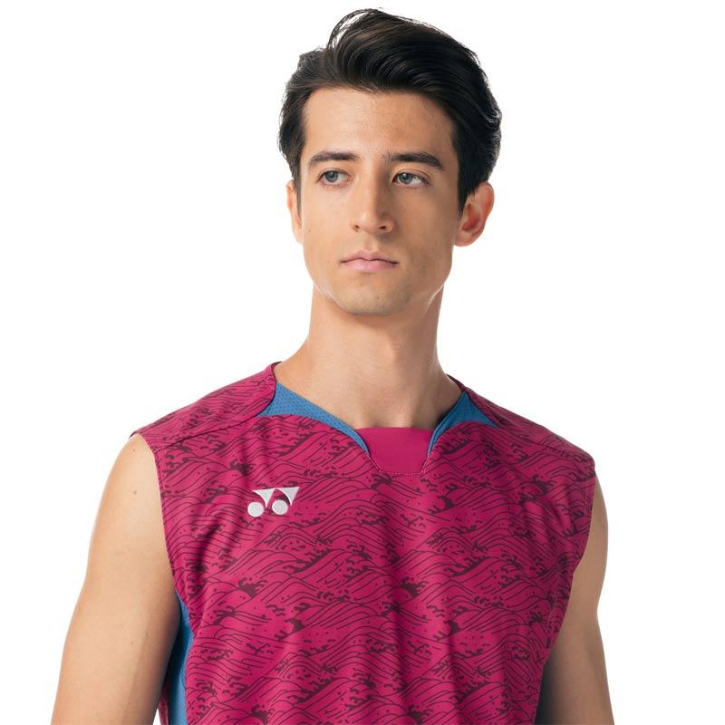 ヨネックスバドミントンノースリーブゲームシャツLリンダンモデル メール便/配達日時指定不可】YONEX メンズゲームシャツ