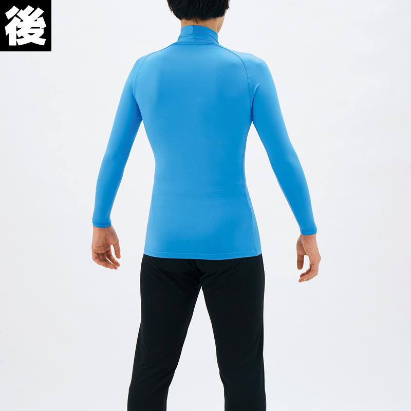 美品　MIZUNO GOLF ミズノ　ハイネック長袖ポリエステルTシャツ　ロゴ 美品 MIZUNO GOLF ミズノ ハイネック長袖ポリエステルTシャツ