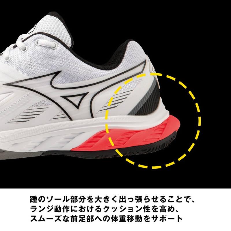 バドミントン シューズ ミズノ ウエーブファング 2 FIT 71GA2312 幅2E ユニセックス 男女兼用 日本バドミントン協会検定合格品 MIZUNO | MIZUNO | 07