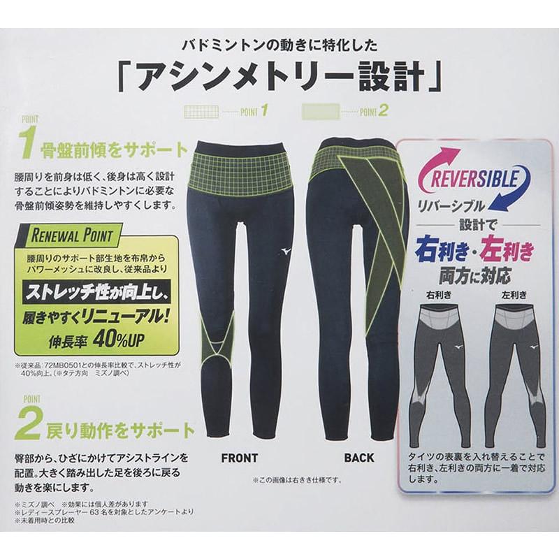 ミズノ　バイオギア　ソニック　タイツ　バドミントン　レディース用　Mサイズ ミズノ バイオギア ソニック タイツ バドミントン レディース用