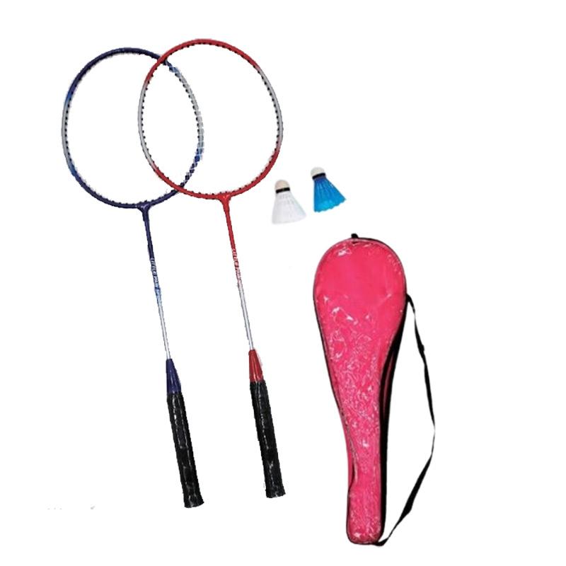 バドミントン ラケット アカバネ 2本セット シャトル付き F-2552 収納袋付き 収納袋の色は選べません ガット張り上げ済 2本組 AKABANE | AKABANE | 01