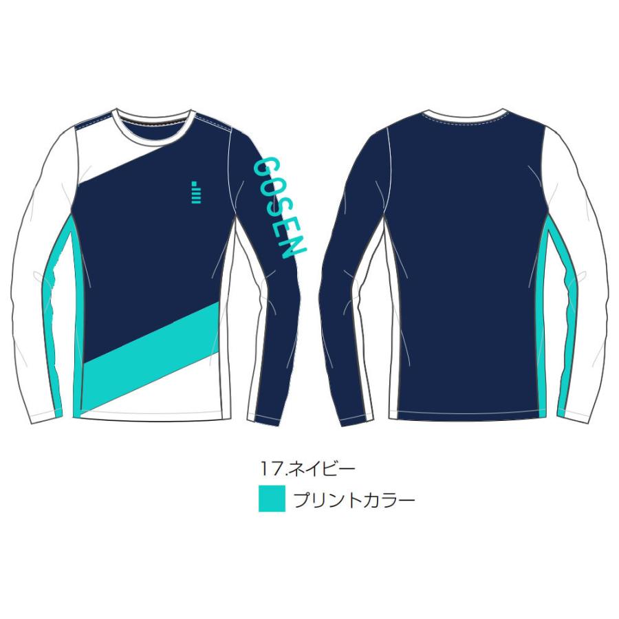 GOSEN（ゴーセン） バドミントン ウェア ワンポイントロングスリーブT
