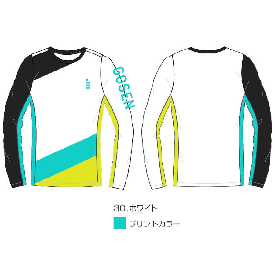 GOSEN（ゴーセン） バドミントン ウェア ワンポイントロングスリーブT