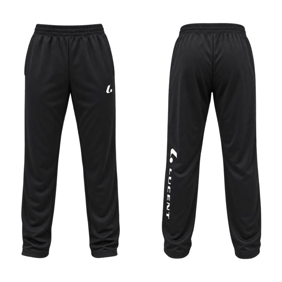 ソフトテニス ウェア ルーセント トレーニングロングパンツ 左脚付け根に刺繍ロゴ 左足ふくらはぎプリントロゴ 薄手 スリムタイプ ユニセックス 男女兼用 | LUCENT | 03