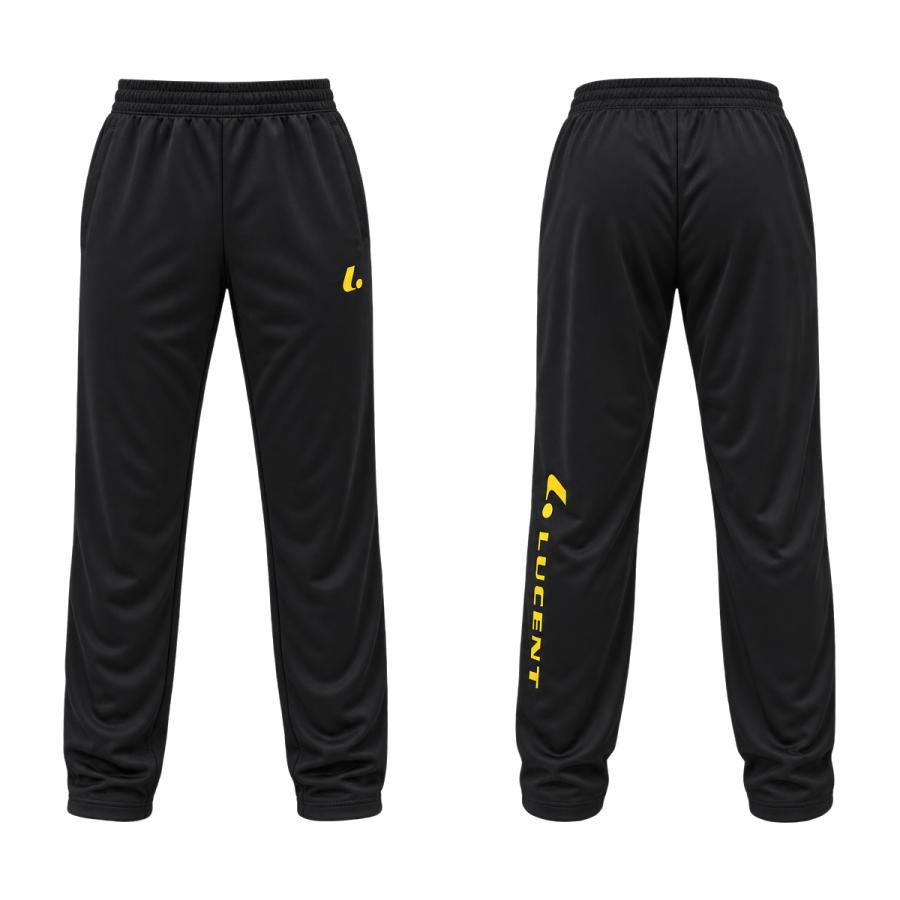ソフトテニス ウェア ルーセント トレーニングロングパンツ 左脚付け根に刺繍ロゴ 左足ふくらはぎプリントロゴ 薄手 スリムタイプ ユニセックス 男女兼用 | LUCENT | 06