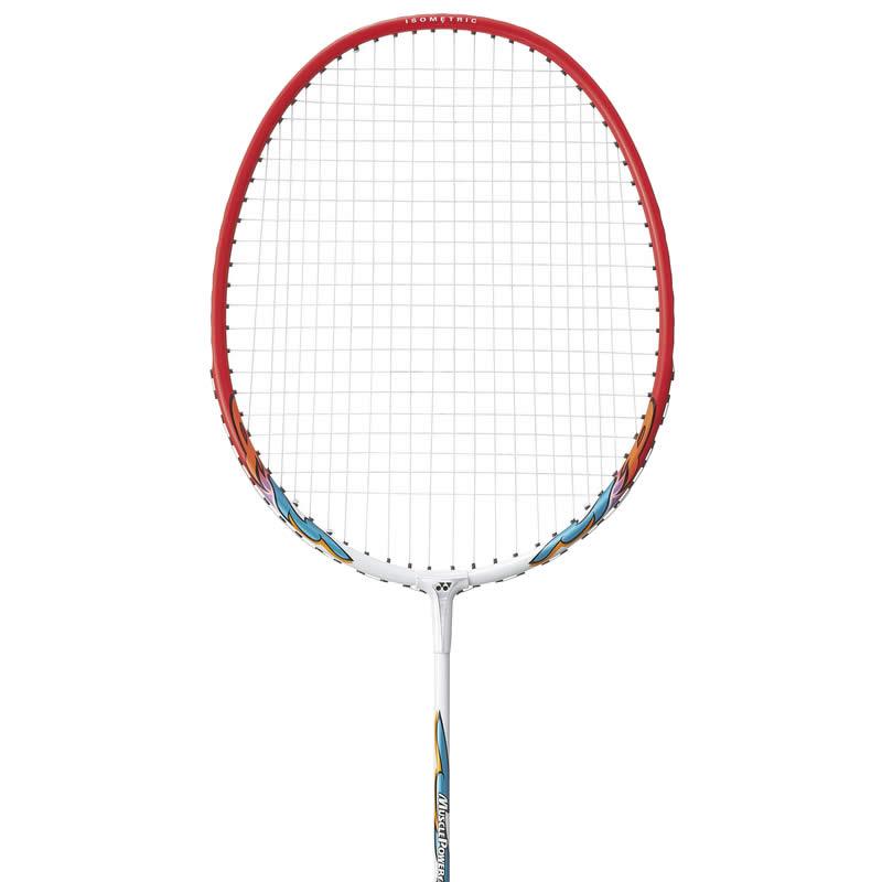 人気商品の中古品・新品・未使用品 MUSCLE POWER 【2本組・シャトル2個付】【ガット張上済 ラケット