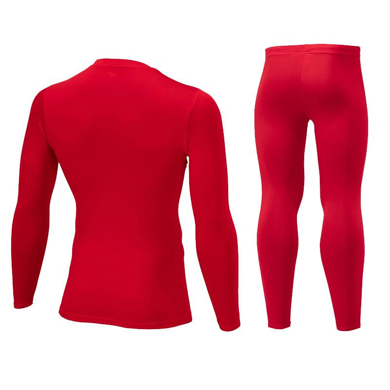 【上下同色同サイズ】サッカー フットサル ウェア ミズノ 裏起毛インナーシャツ＆タイツ P2MAB550 P2MBB550 クルーネック ユニセックス | MIZUNO | 10