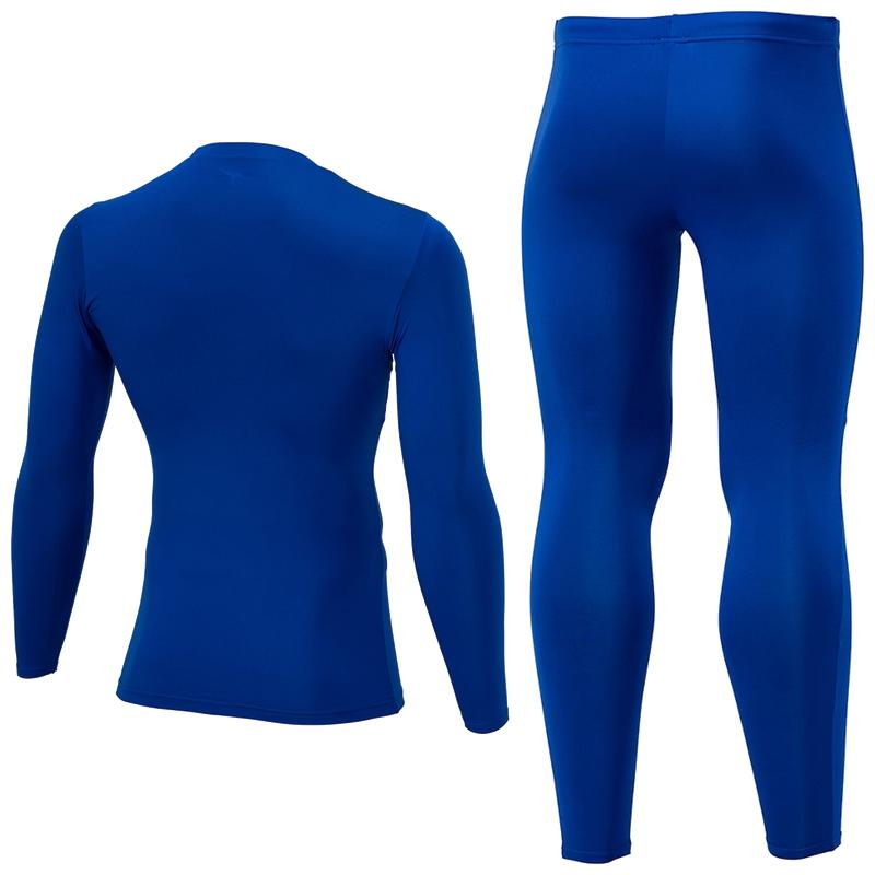 【上下同色同サイズ】サッカー フットサル ウェア ミズノ 裏起毛インナーシャツ＆タイツ P2MAB550 P2MBB550 クルーネック ユニセックス | MIZUNO | 08