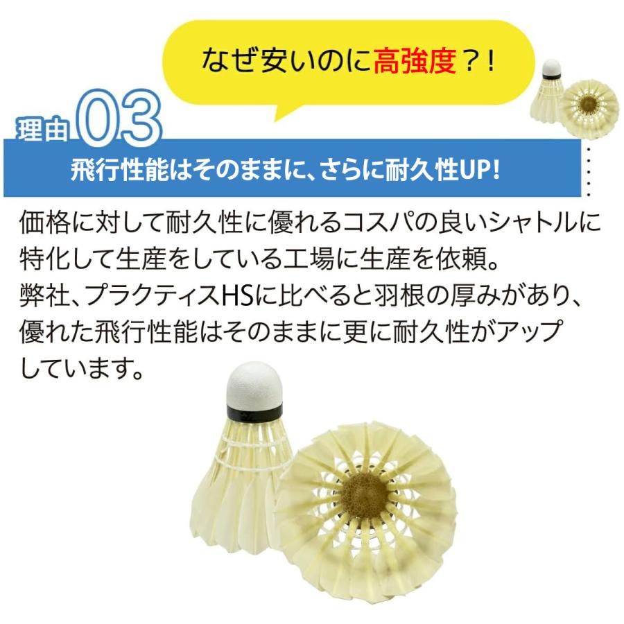 バドミントン シャトル1ダース 12個入り 練習用 ラケットフィールド