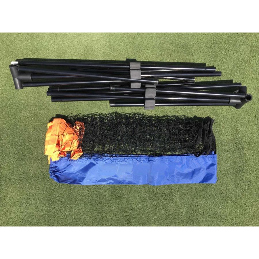 バドミントン テニス兼用簡易ネット 練習 収納ケース付き 組み立て簡単 |  | 06