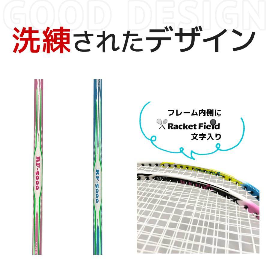 バドミントンラケット ジャンク4本セット ソフトケース2枚付き b4000g254-728-1.jpg
