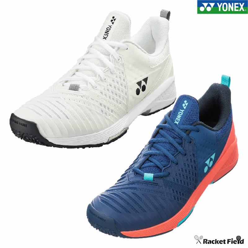 ソフトテニス シューズ ヨネックス YONEX パワークッションソニケージ3ワイドGC SHTS3WGC ローカット 幅4Eワイド クレー・砂