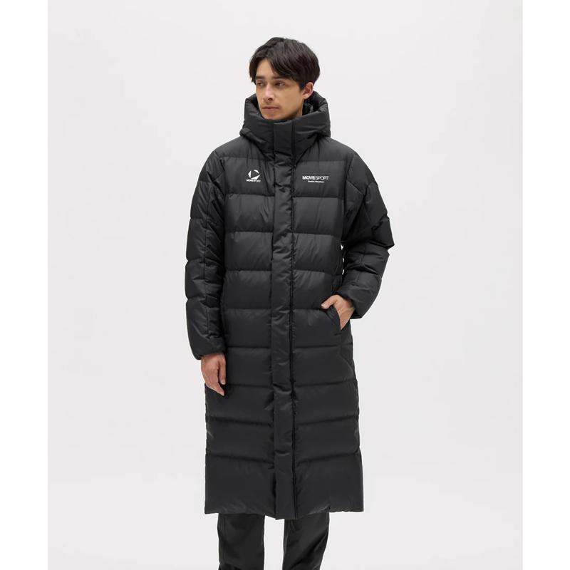 美品　DESCENTE デサント スーパーロングダウンコート ブラック L DESCENTE トレーニング スーパーロングダウンコート【アウトレット