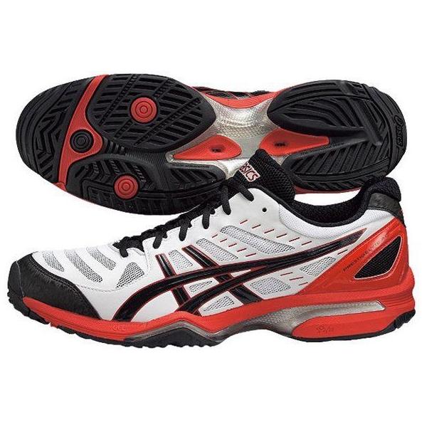 ASICS PRESTIGELYTE テニスシューズ レッド ASICS 【在庫限り】 asics (アシックス) テニスシューズ