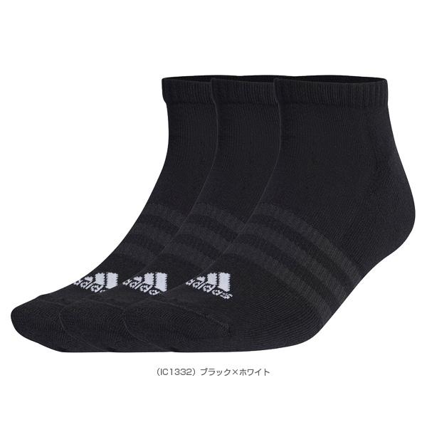 アディダス オールスポーツウェア『メンズ/ユニ』 クッション3Pローカットソックス 3足組 ユニセックス EBB61 | adidas | 02