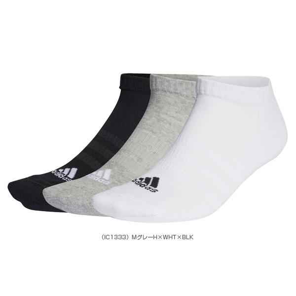 アディダス オールスポーツウェア『メンズ/ユニ』 クッション3Pローカットソックス 3足組 ユニセックス EBB61 | adidas | 03